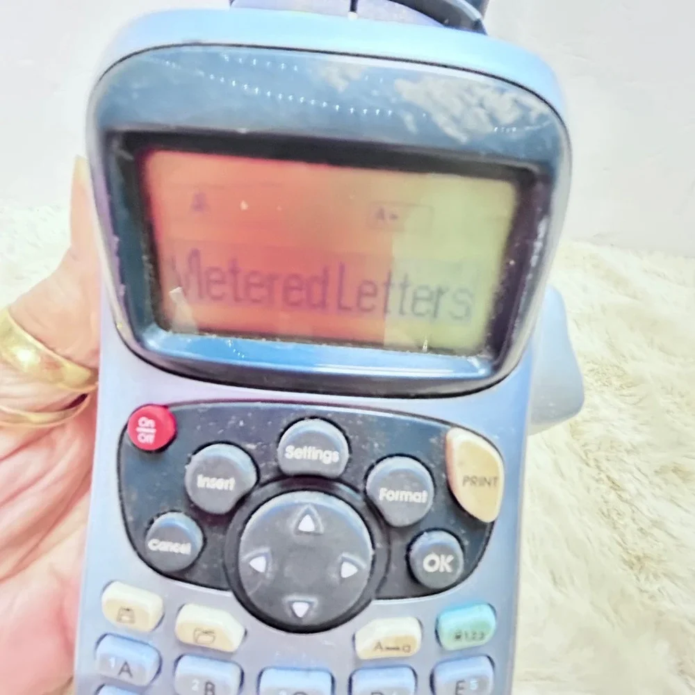 DYMO LetraTag Electronic Label Maker with QWERTY Keyboard‎ Blue Silver